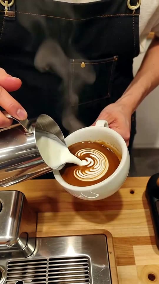 Reel per caffetteria: latte art
